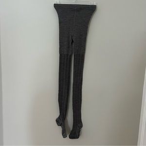 Women’s smartwool gray pattern tights size medium